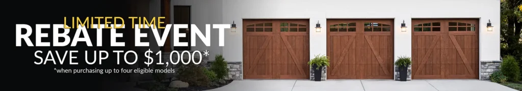 Clopay Rebate for garage doors